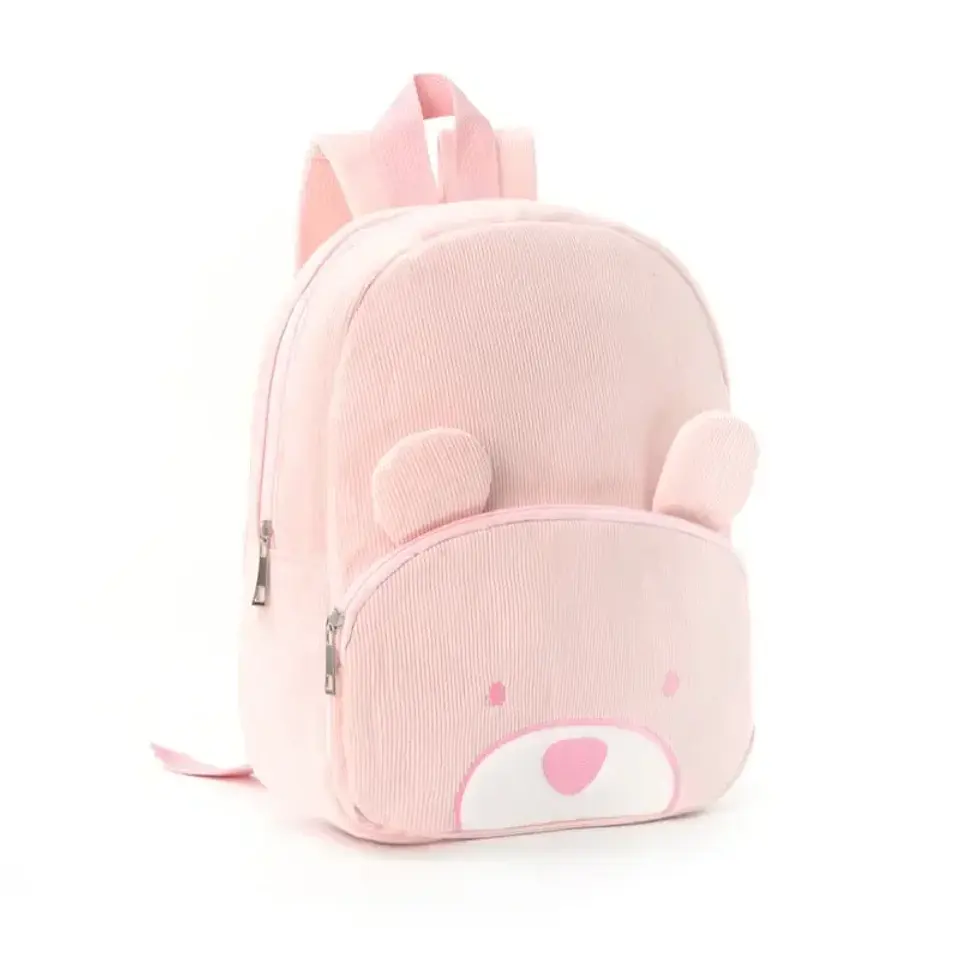 3D Animal Face Plush Backpack – Soft & Lightweight 18