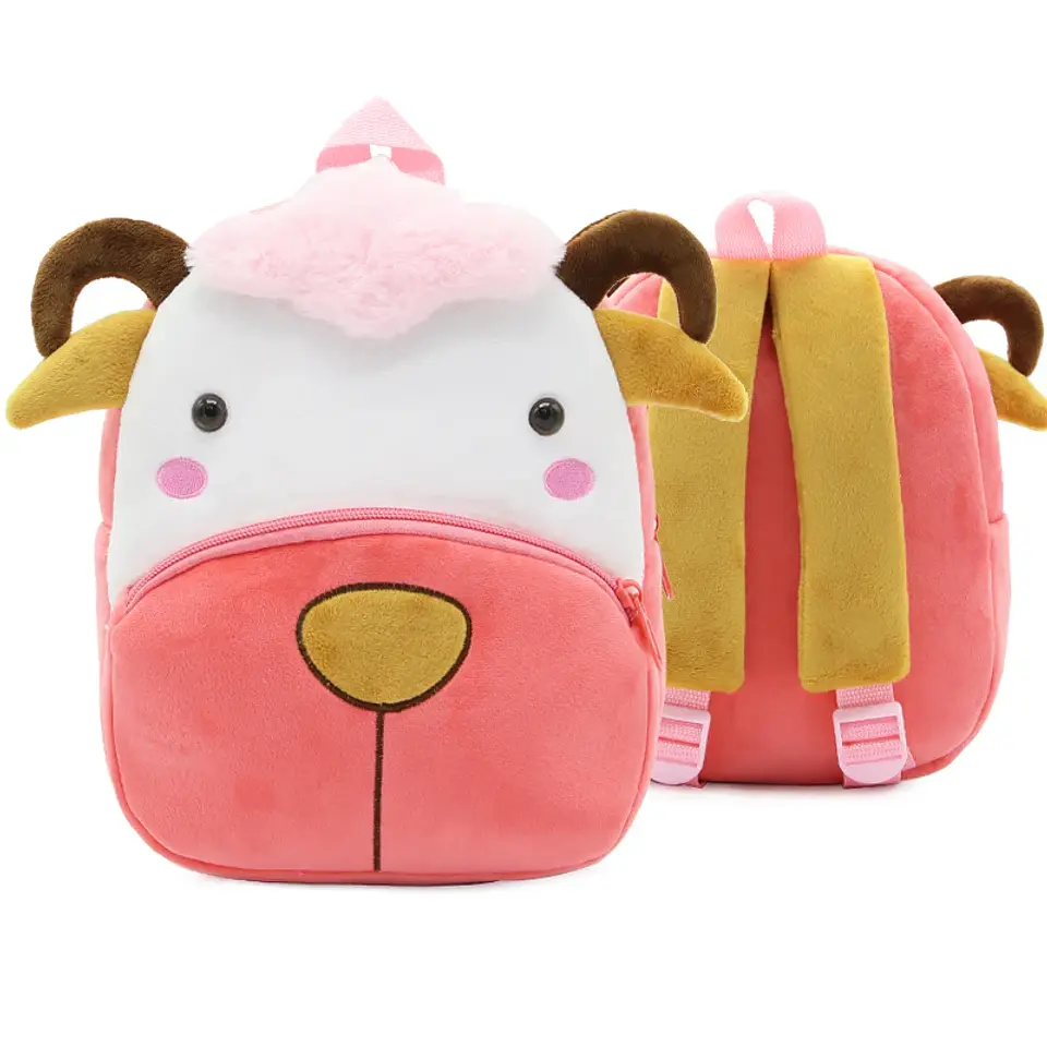 Cartoon Animal Plush Mini Backpack – Kindergarten 2