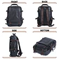 Genuine Leather Men's Backpack – Laptop Compartment - thumbnail 3