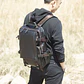 Genuine Leather Men's Backpack – Laptop Compartment - thumbnail 4