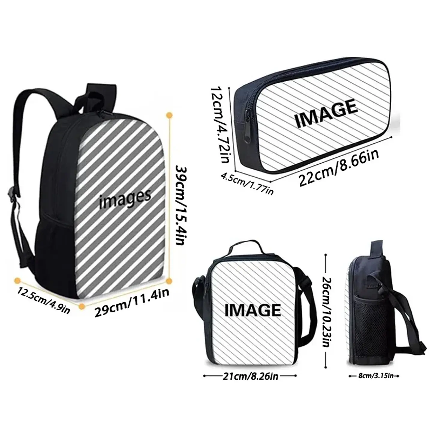 Football Backpack Set II – Lunch Bag & Pencil 4