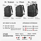 RFID Laptop Backpack – USB Charging, Expandable - thumbnail 3