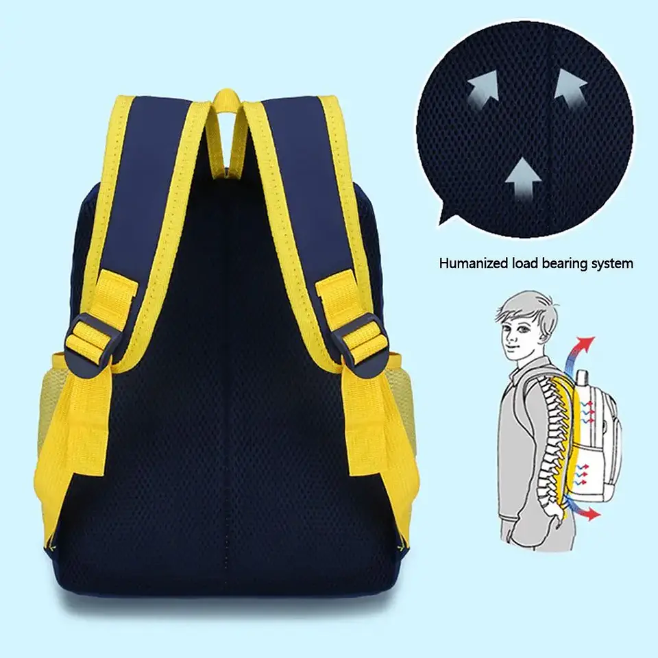 Dinosaur Cartoon Backpack – Waterproof Kindergarten 4