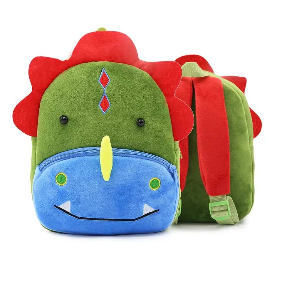 Cartoon Animal Plush Mini Backpack – Kindergarten 10