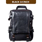 Genuine Leather Men's Backpack – Laptop Compartment - thumbnail 7