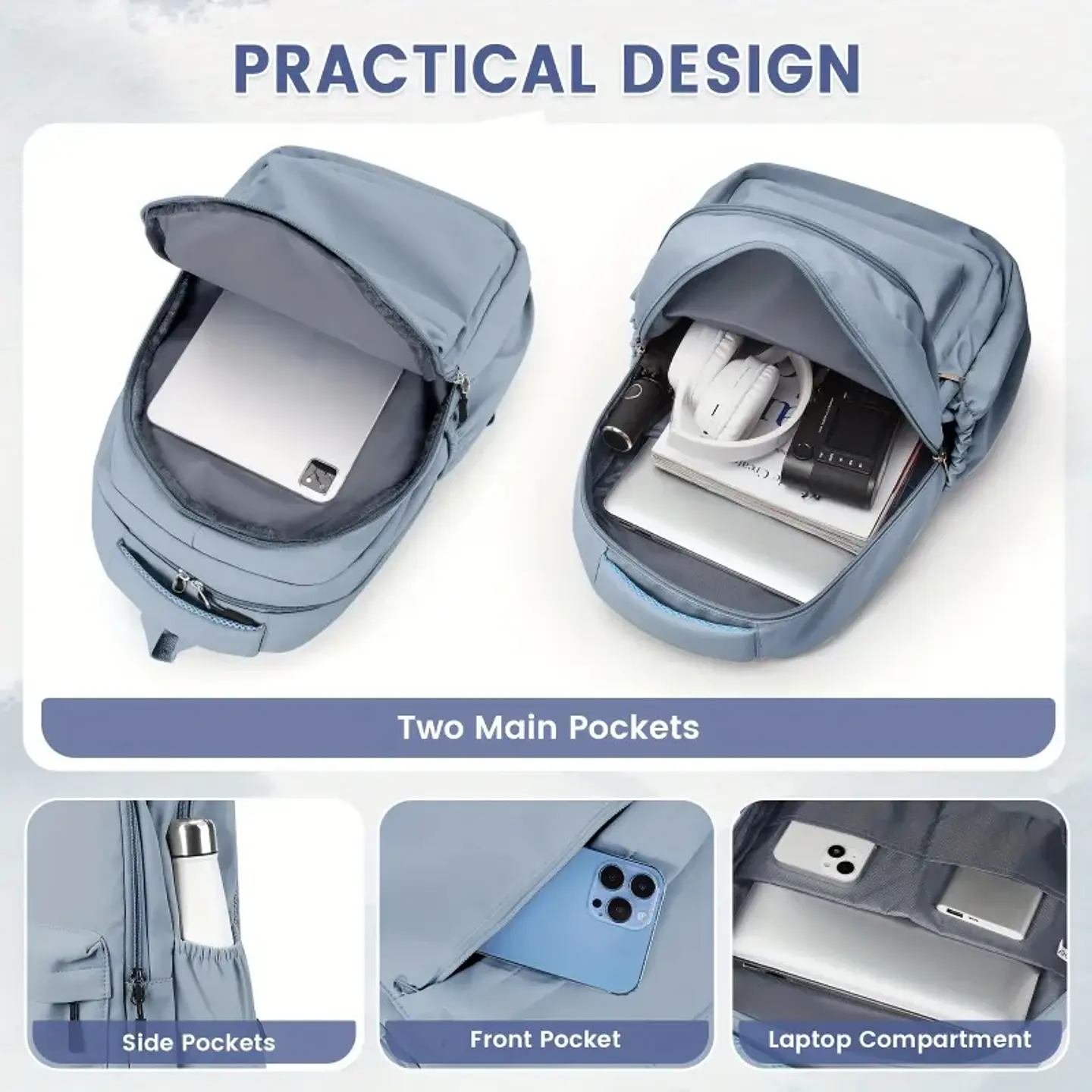 Versatile Waterproof Backpack – College Students 7