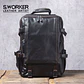 Genuine Leather Men's Backpack – Laptop Compartment - thumbnail 10