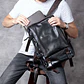 Genuine Leather Men's Backpack – Laptop Compartment - thumbnail 11