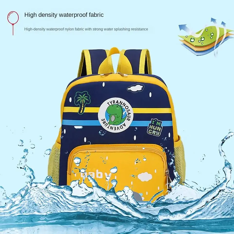 Dinosaur Cartoon Backpack – Waterproof Kindergarten 5