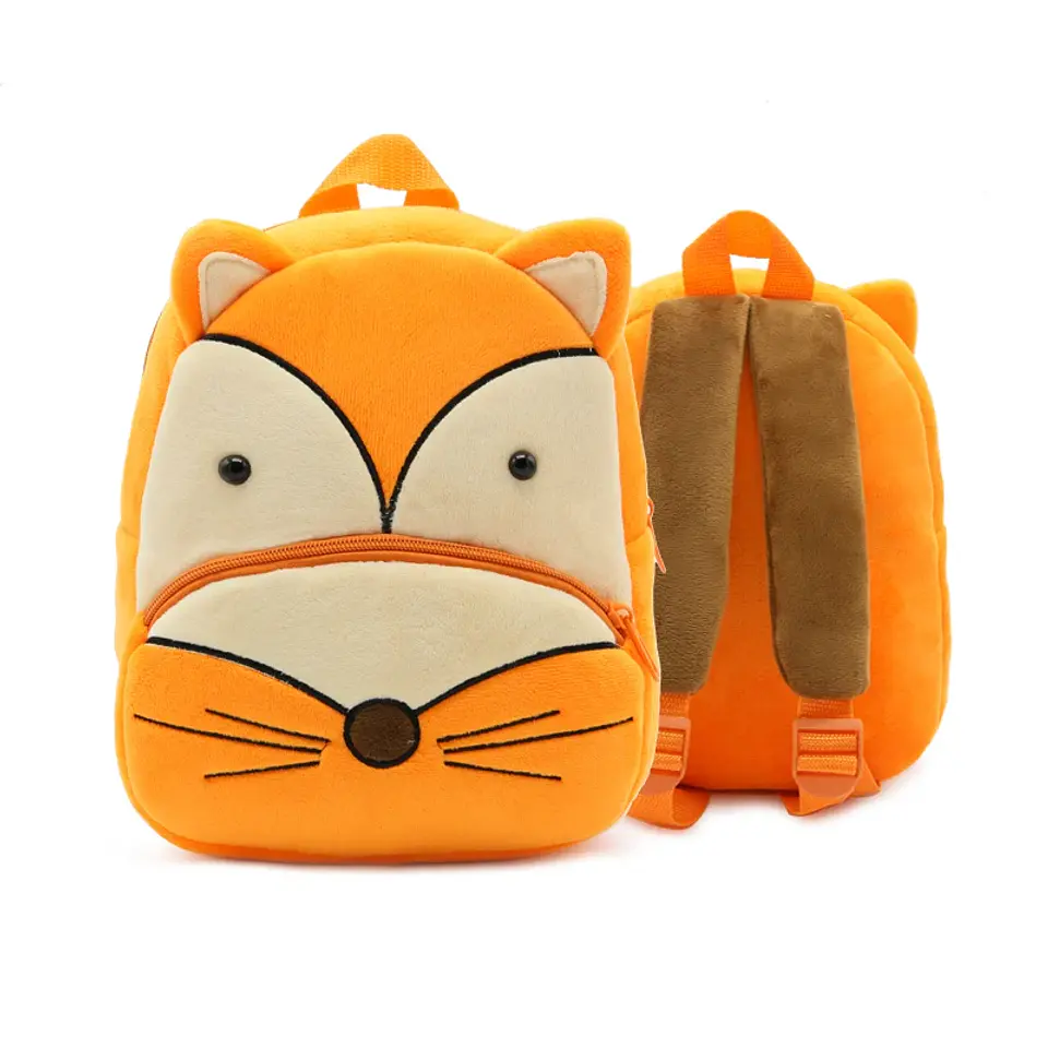 Cartoon Animal Plush Mini Backpack – Kindergarten 14