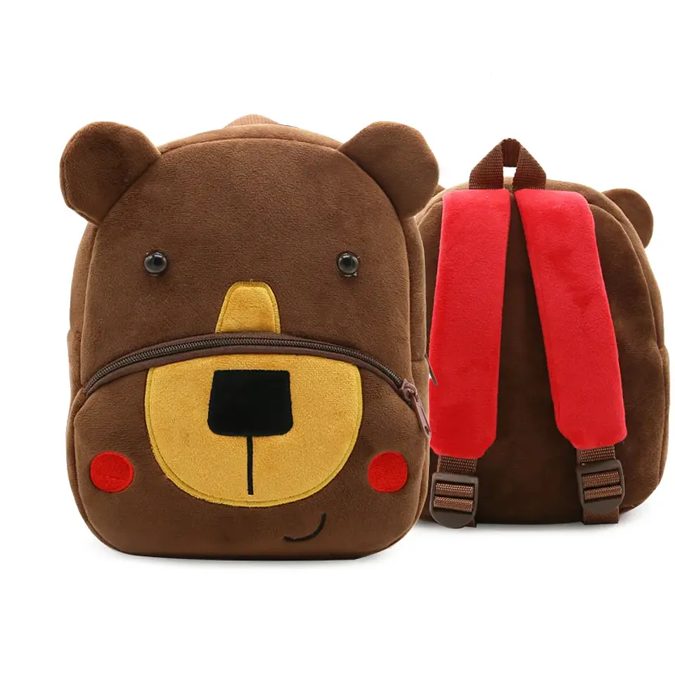 Cartoon Animal Plush Mini Backpack – Kindergarten 16