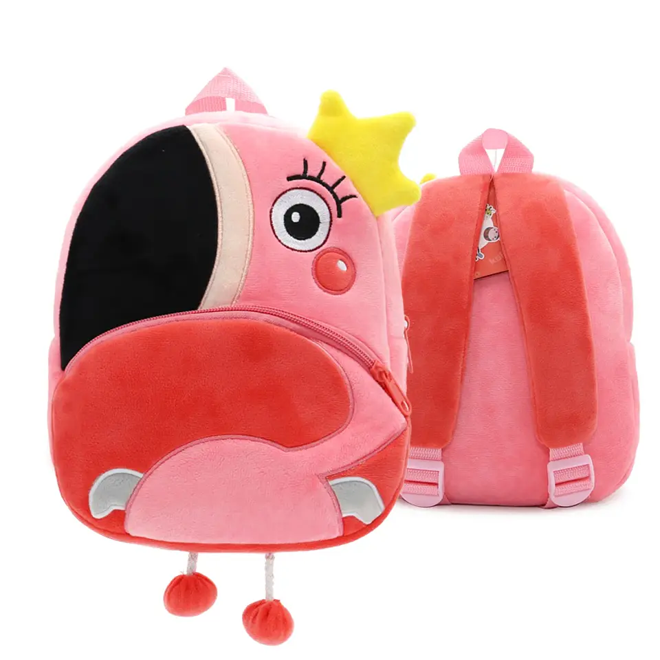Cartoon Animal Plush Mini Backpack – Kindergarten 18