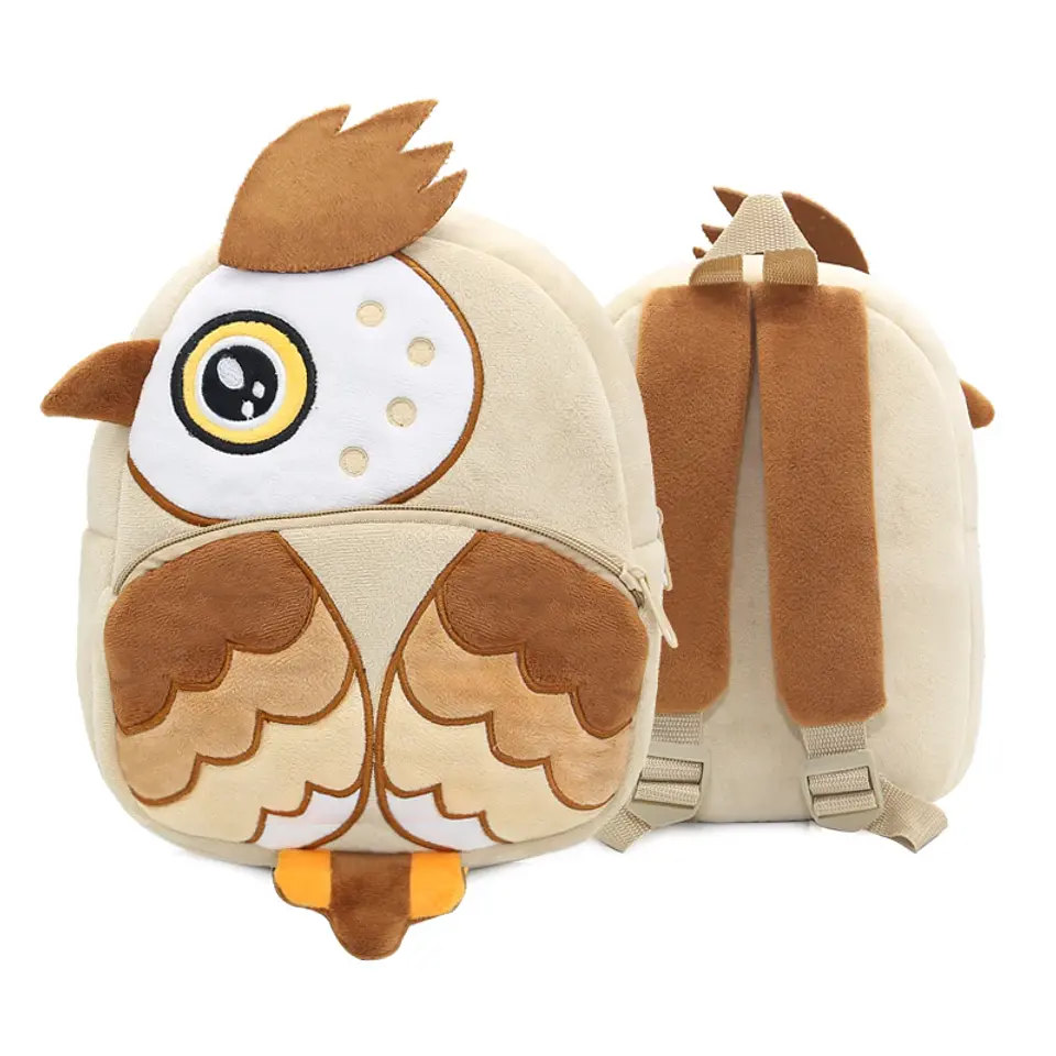 Cartoon Animal Plush Mini Backpack – Kindergarten 21