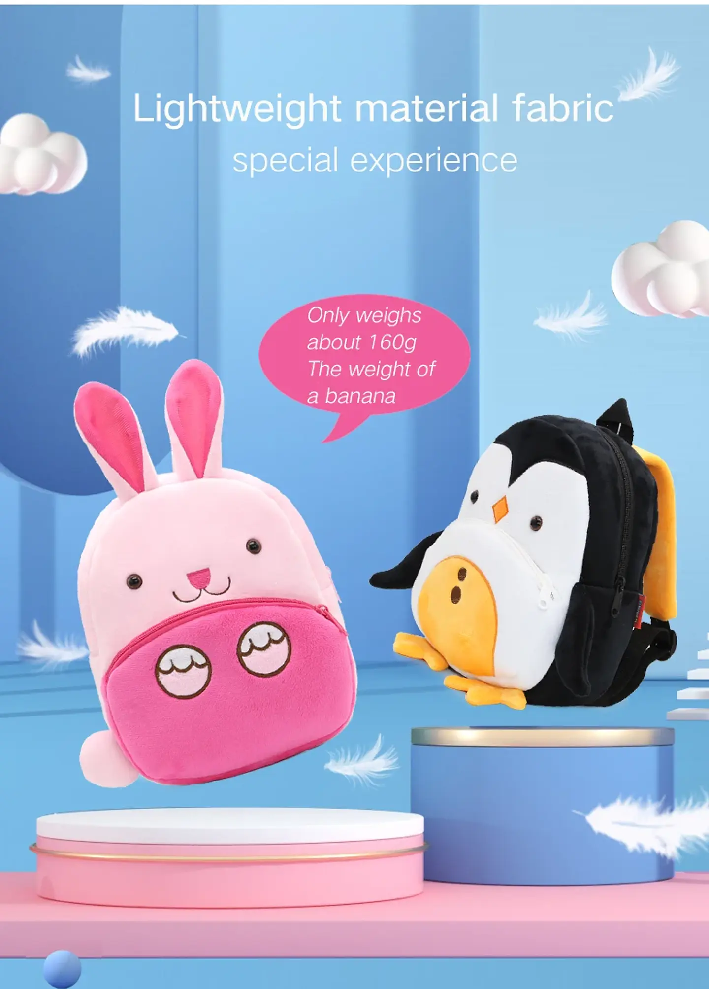 Cartoon Animal Plush Mini Backpack – Kindergarten 27