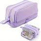 Multi-Compartment Pencil Case – Transparent - thumbnail 1