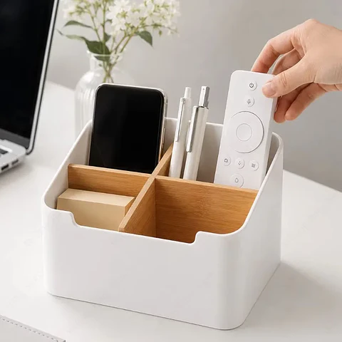 Multi-Compartment Desktop Organizer – Reusable