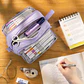 Multi-Compartment Pencil Case – Transparent - thumbnail 4
