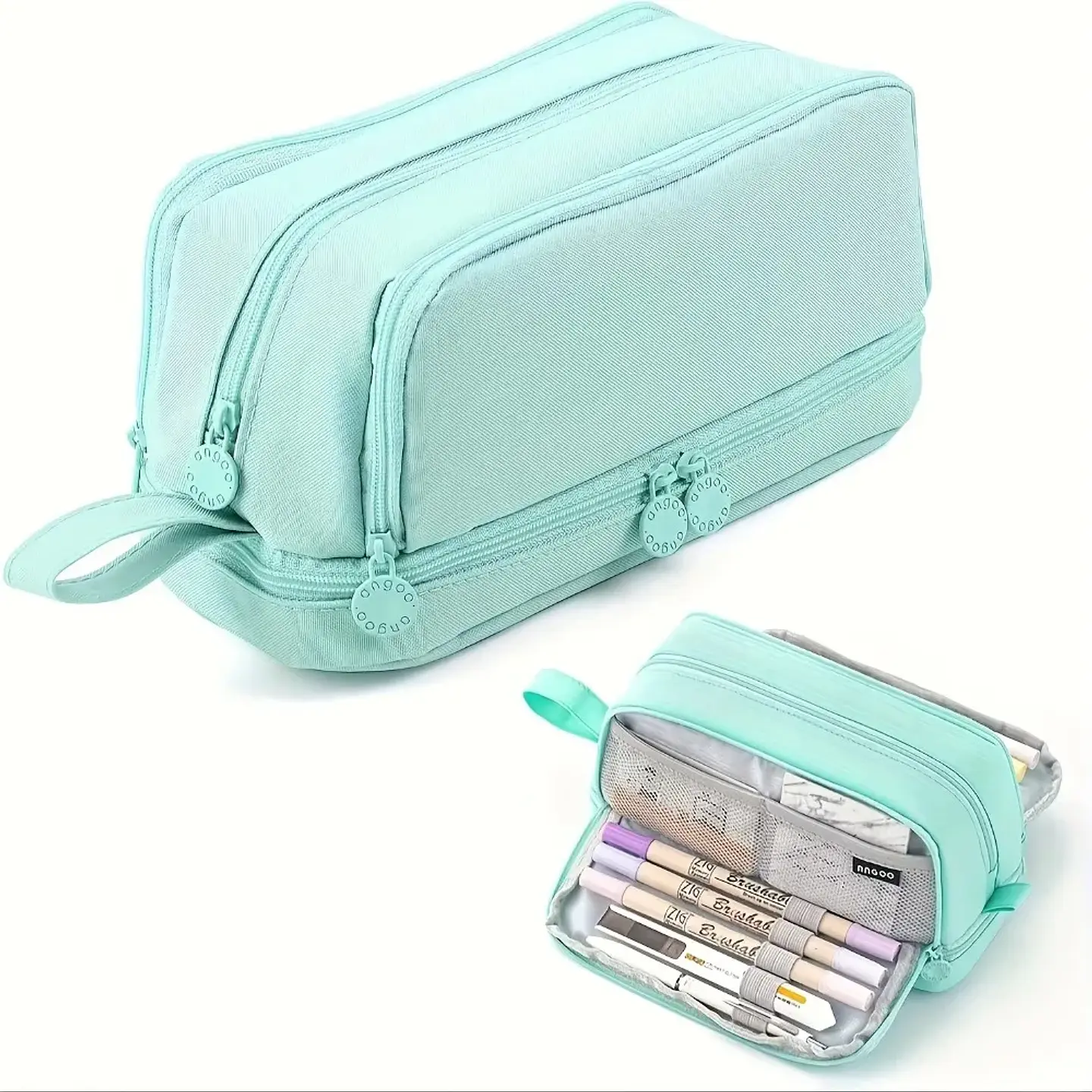 Multi-Compartment Pencil Case – Transparent 8