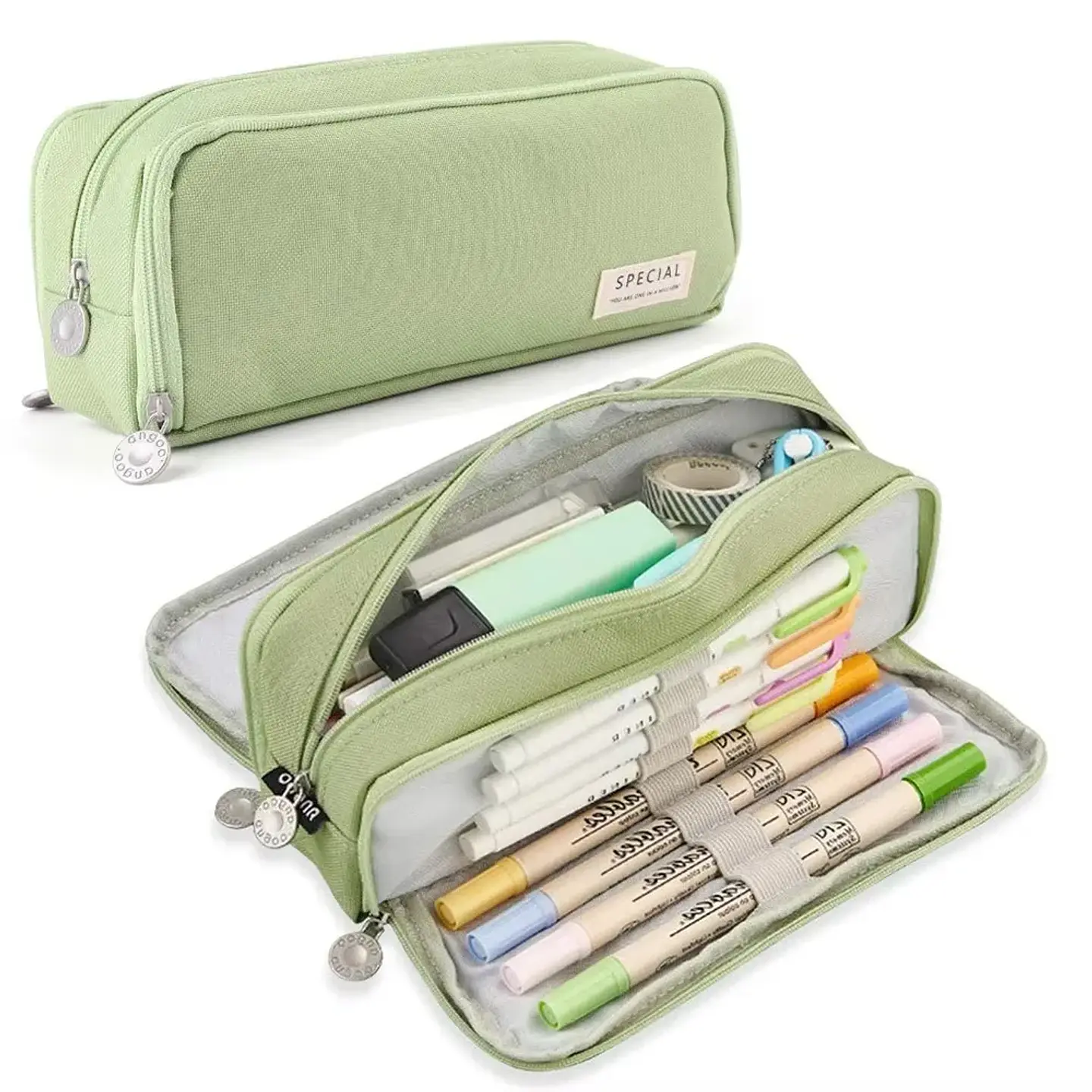 Multi-Compartment Pencil Case – Transparent 12