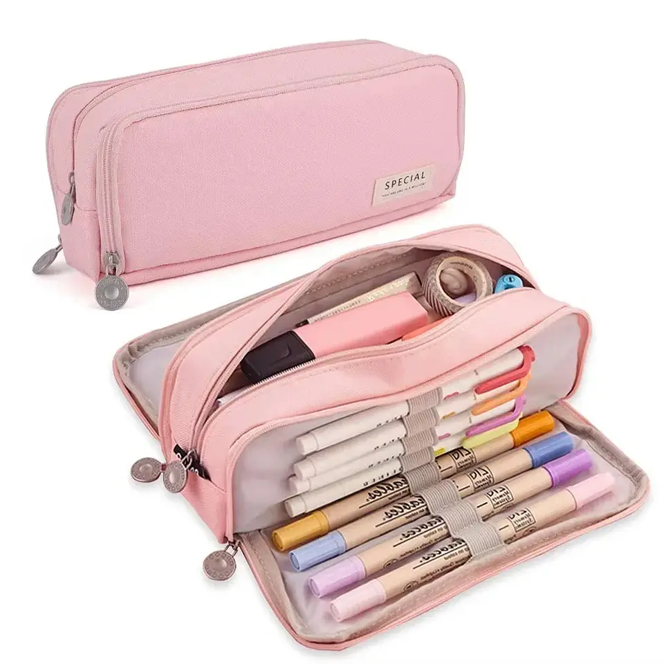 Multi-Compartment Pencil Case – Transparent 13