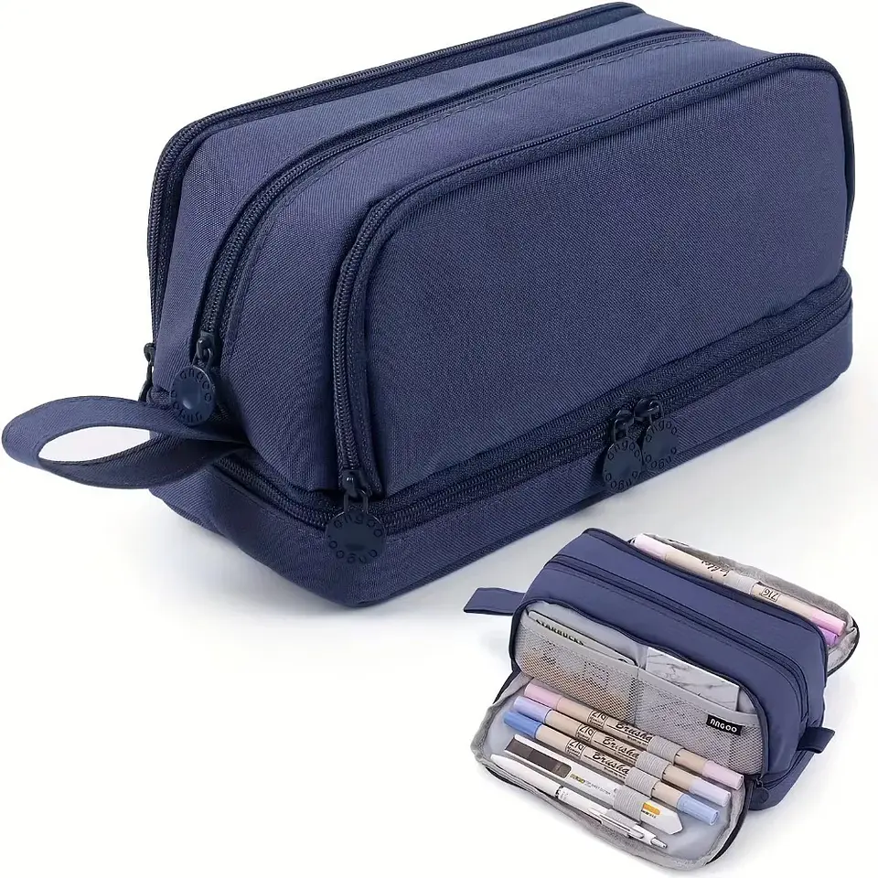 Multi-Compartment Pencil Case – Transparent 15