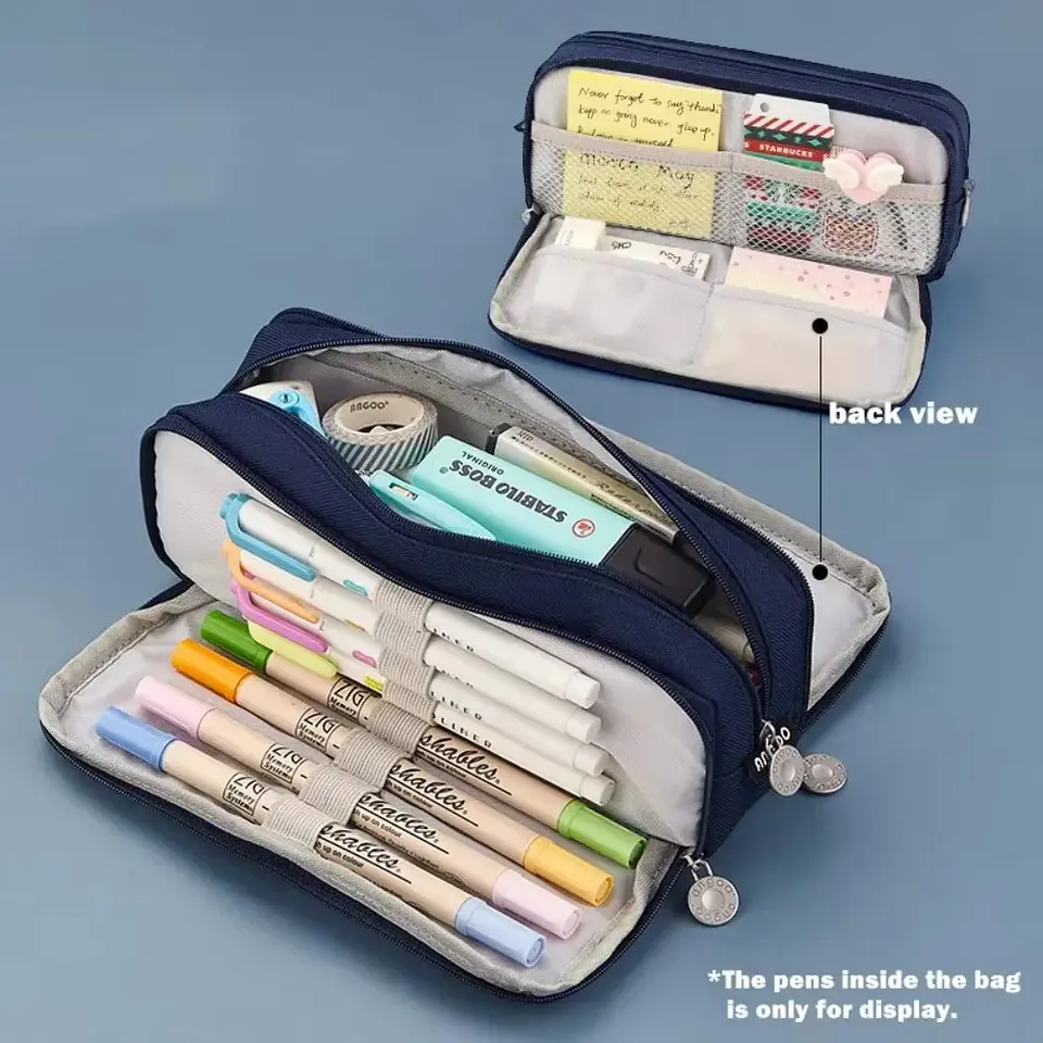 Multi-Compartment Pencil Case – Transparent 16