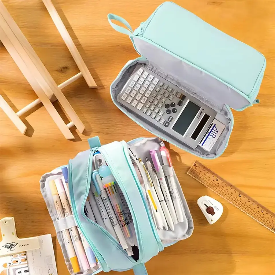 Multi-Compartment Pencil Case – Transparent 21