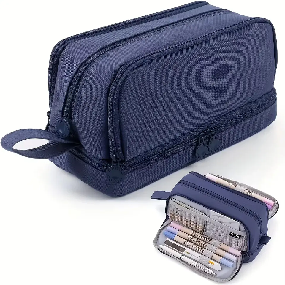 Multi-Compartment Pencil Case – Transparent 22