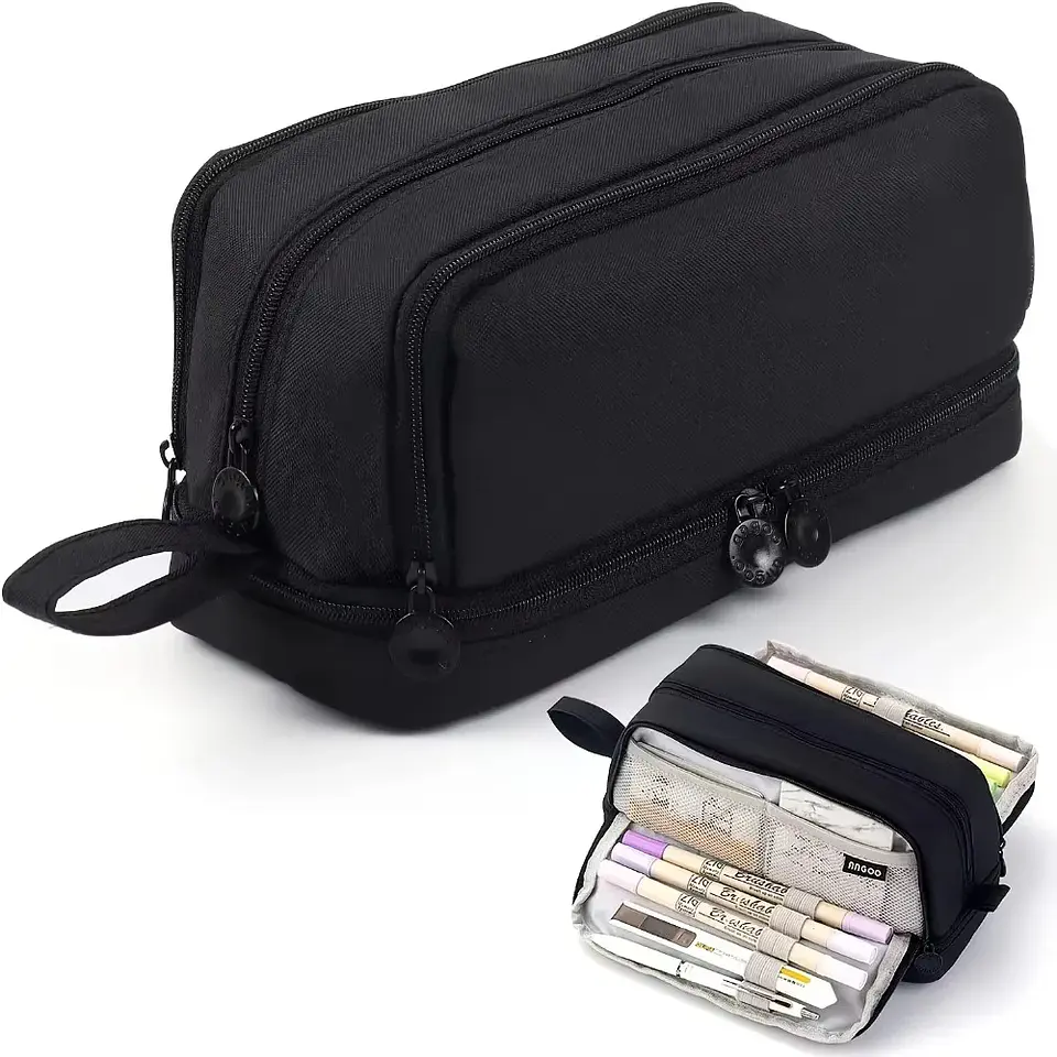 Multi-Compartment Pencil Case – Transparent 23