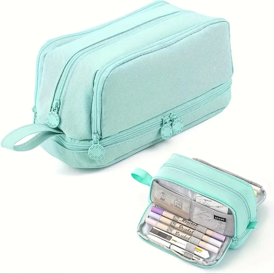 Multi-Compartment Pencil Case – Transparent 25