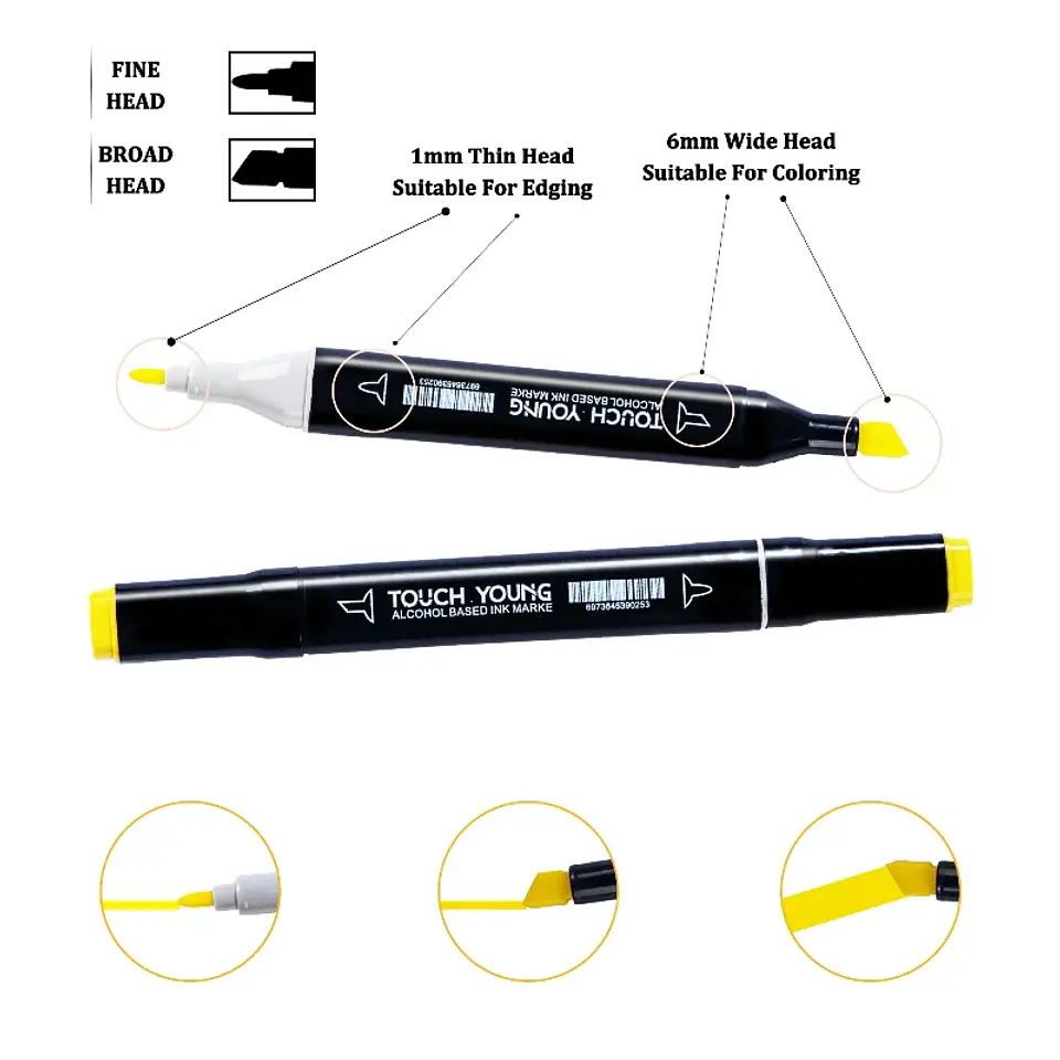 Dual-Tip Art Marker Set – 24-80 Colors 3