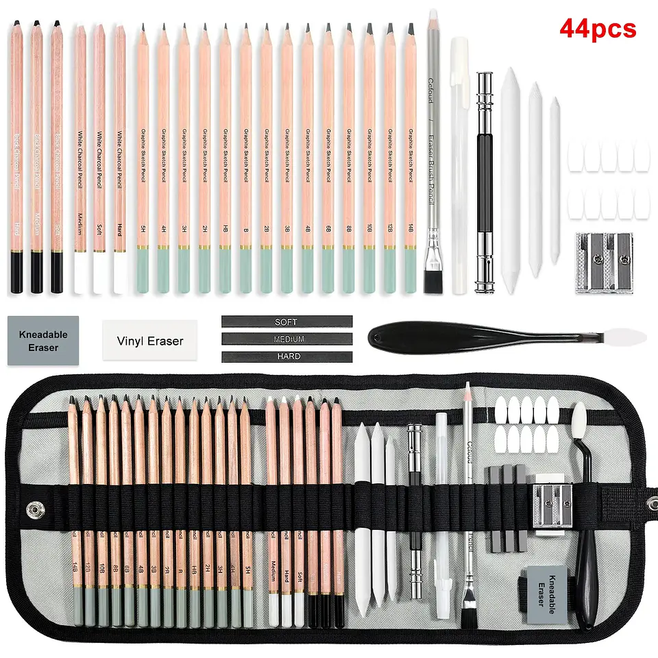 Sketching Kit – Graphite & Charcoal Pencils 2