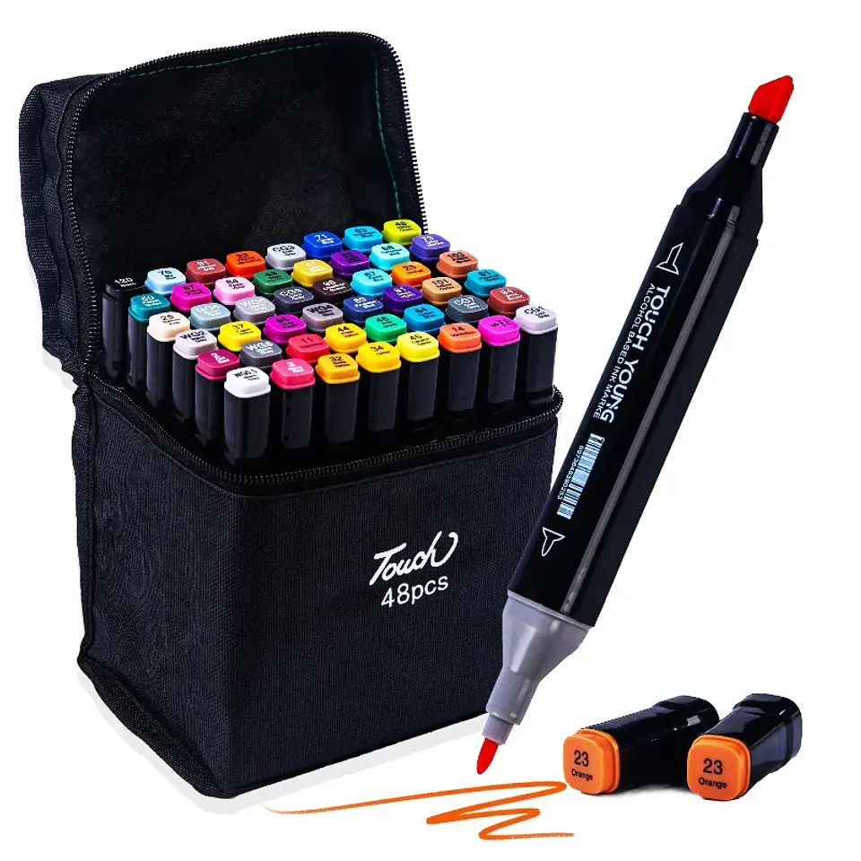 Dual-Tip Art Marker Set – 24-80 Colors 6
