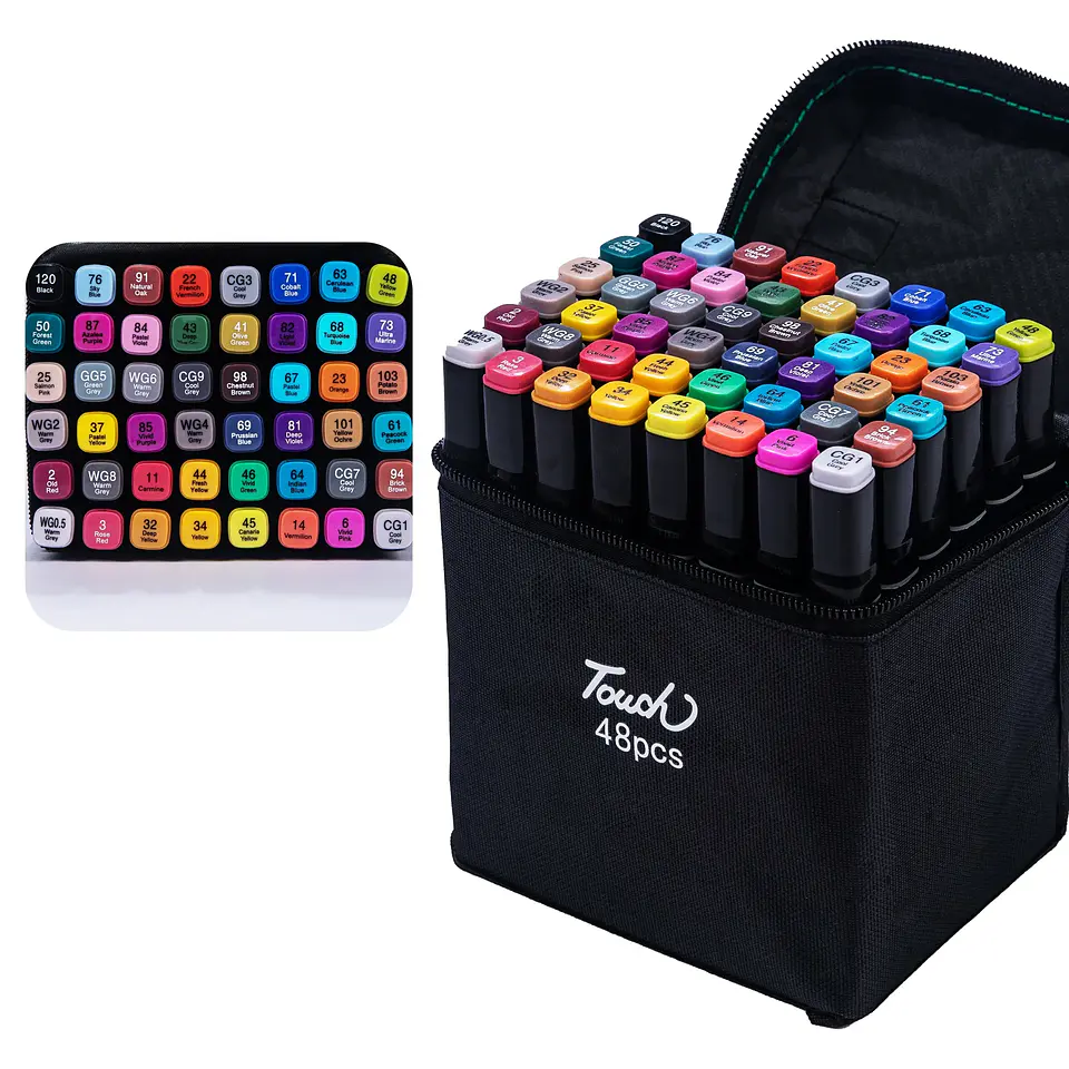 Dual-Tip Art Marker Set – 24-80 Colors 7