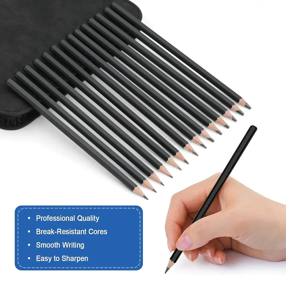 Sketching Kit – Graphite & Charcoal Pencils 4