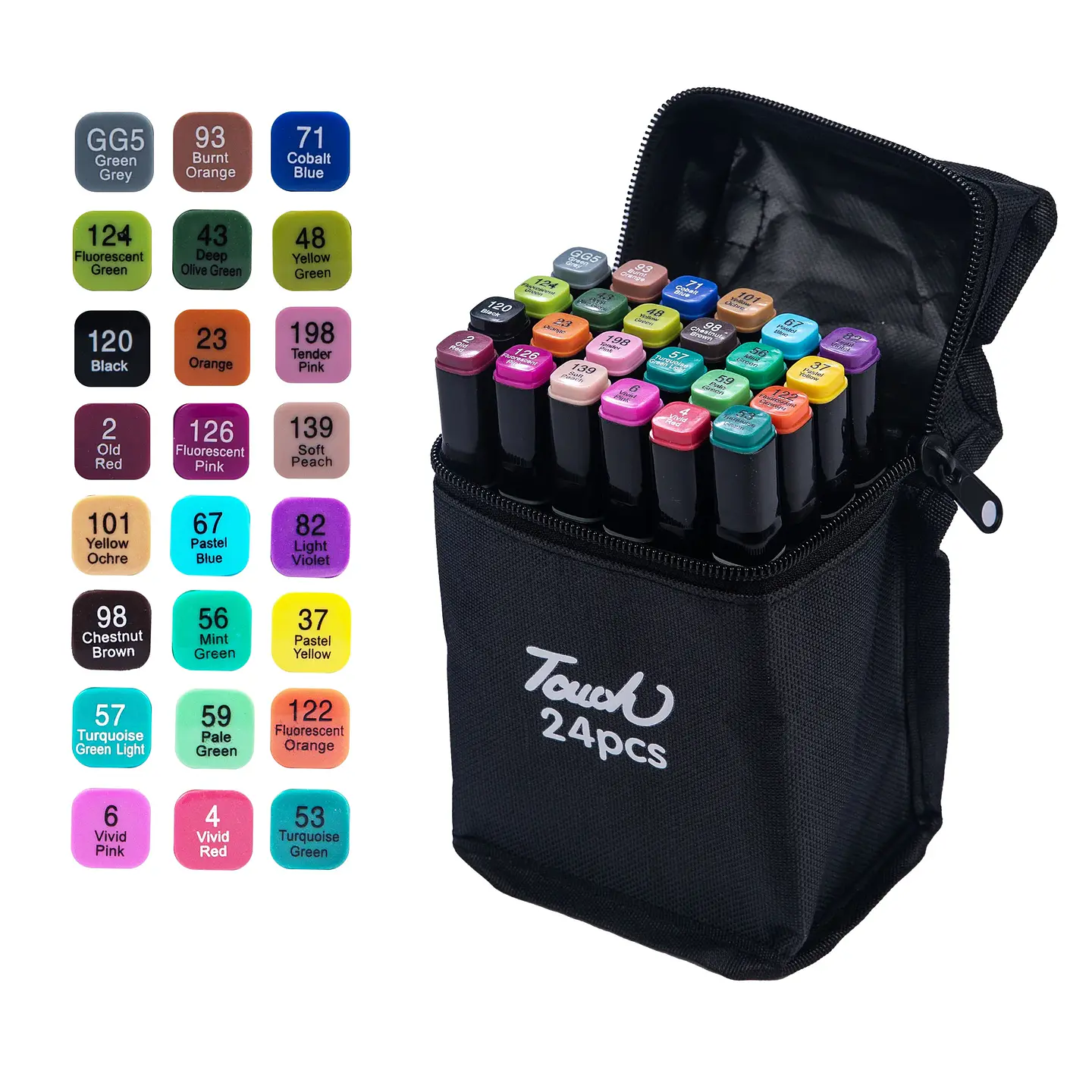 Dual-Tip Art Marker Set – 24-80 Colors 9