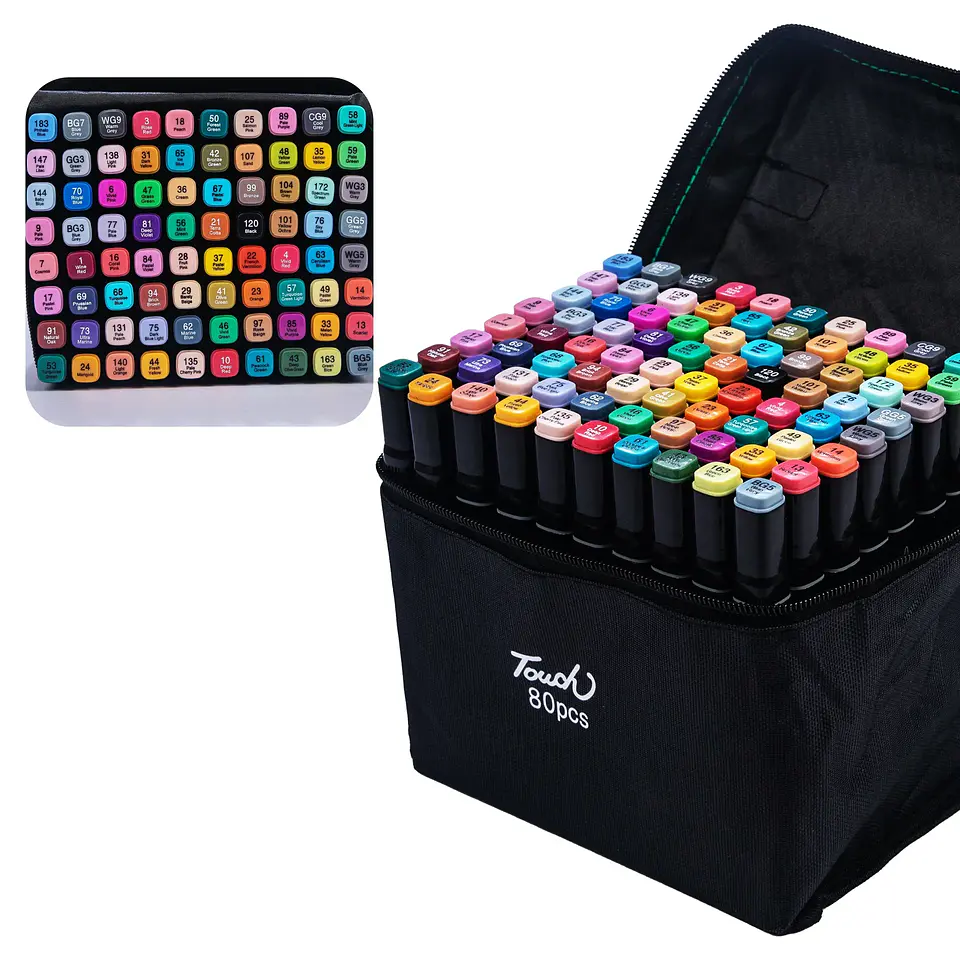 Dual-Tip Art Marker Set – 24-80 Colors 10