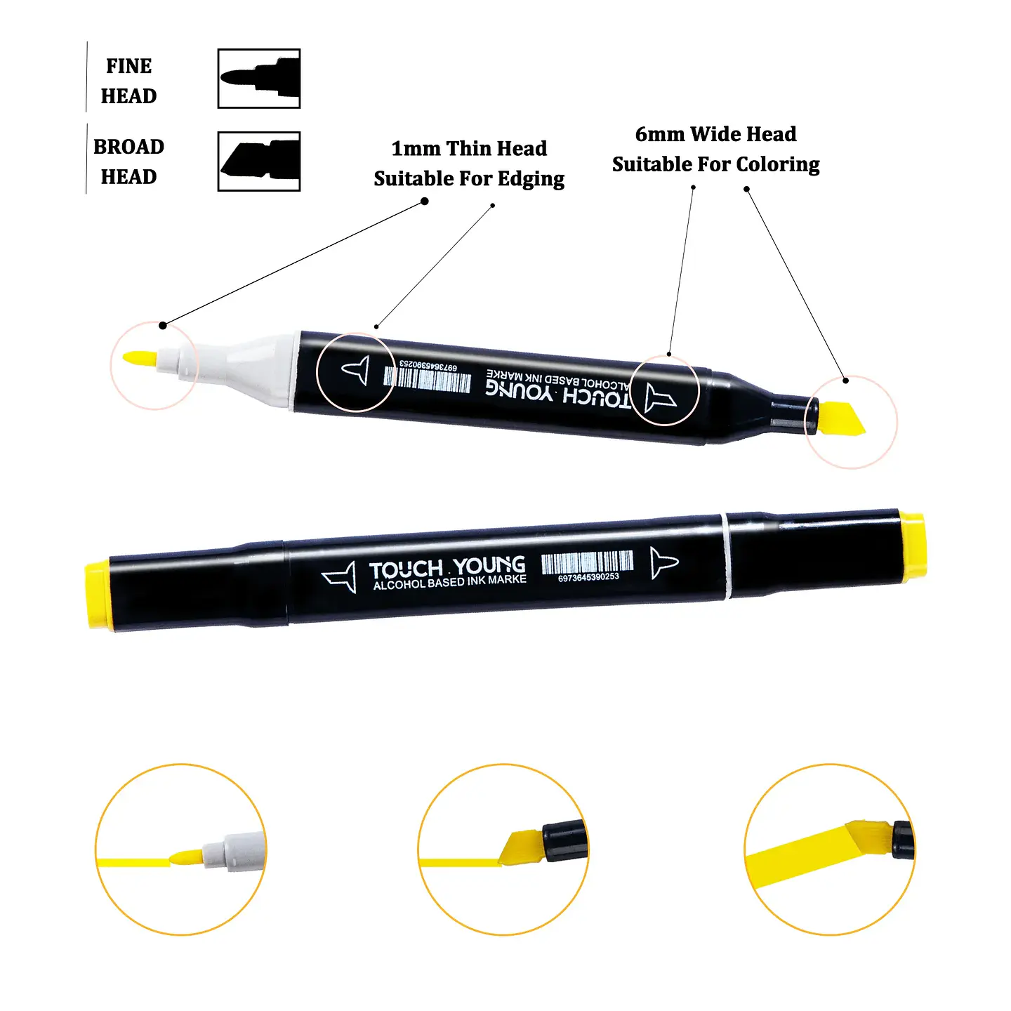 Dual-Tip Art Marker Set – 24-80 Colors 14