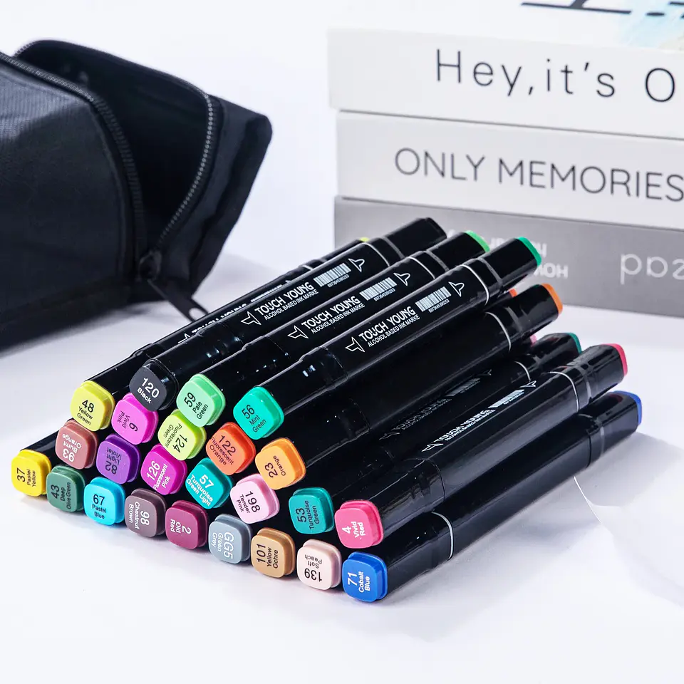 Dual-Tip Art Marker Set – 24-80 Colors 19