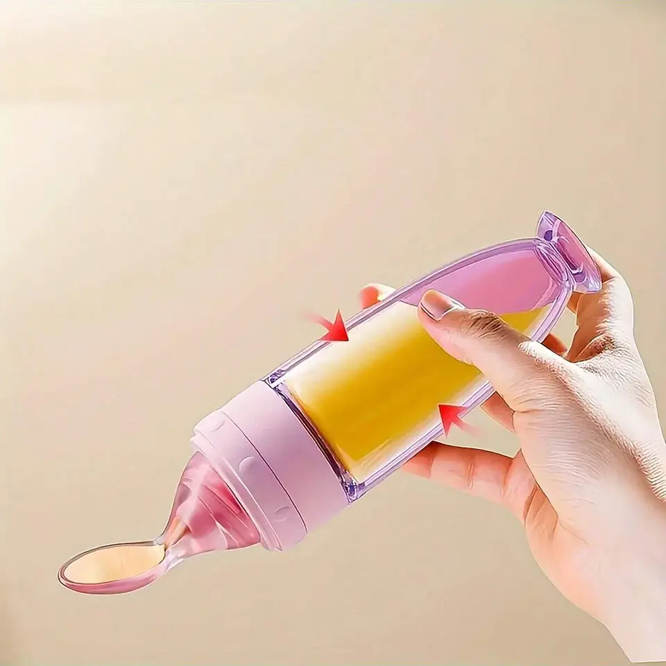Silicone Baby Feeding Bottle – 90ml Portable 2