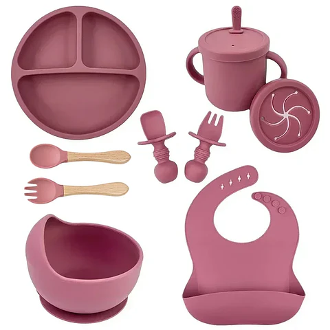 Silicone Baby Dish Set – Suction Plate &amp; Cup
