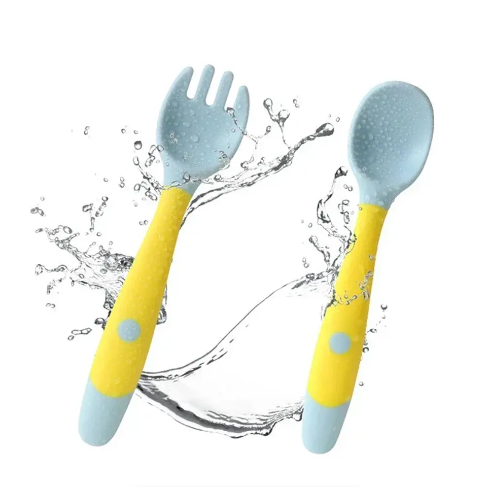 Silicone Spoon & Fork Training Set – Baby 5