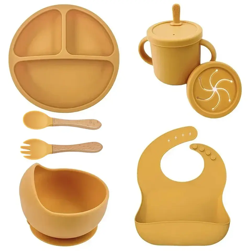 Silicone Baby Dish Set – Suction Plate & Cup 7