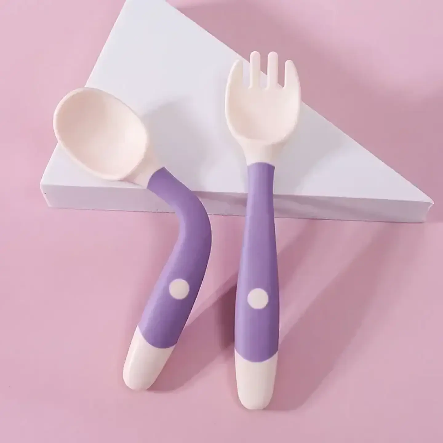 Silicone Spoon & Fork Training Set – Baby 12