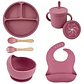 Silicone Baby Dish Set – Suction Plate & Cup - thumbnail 8