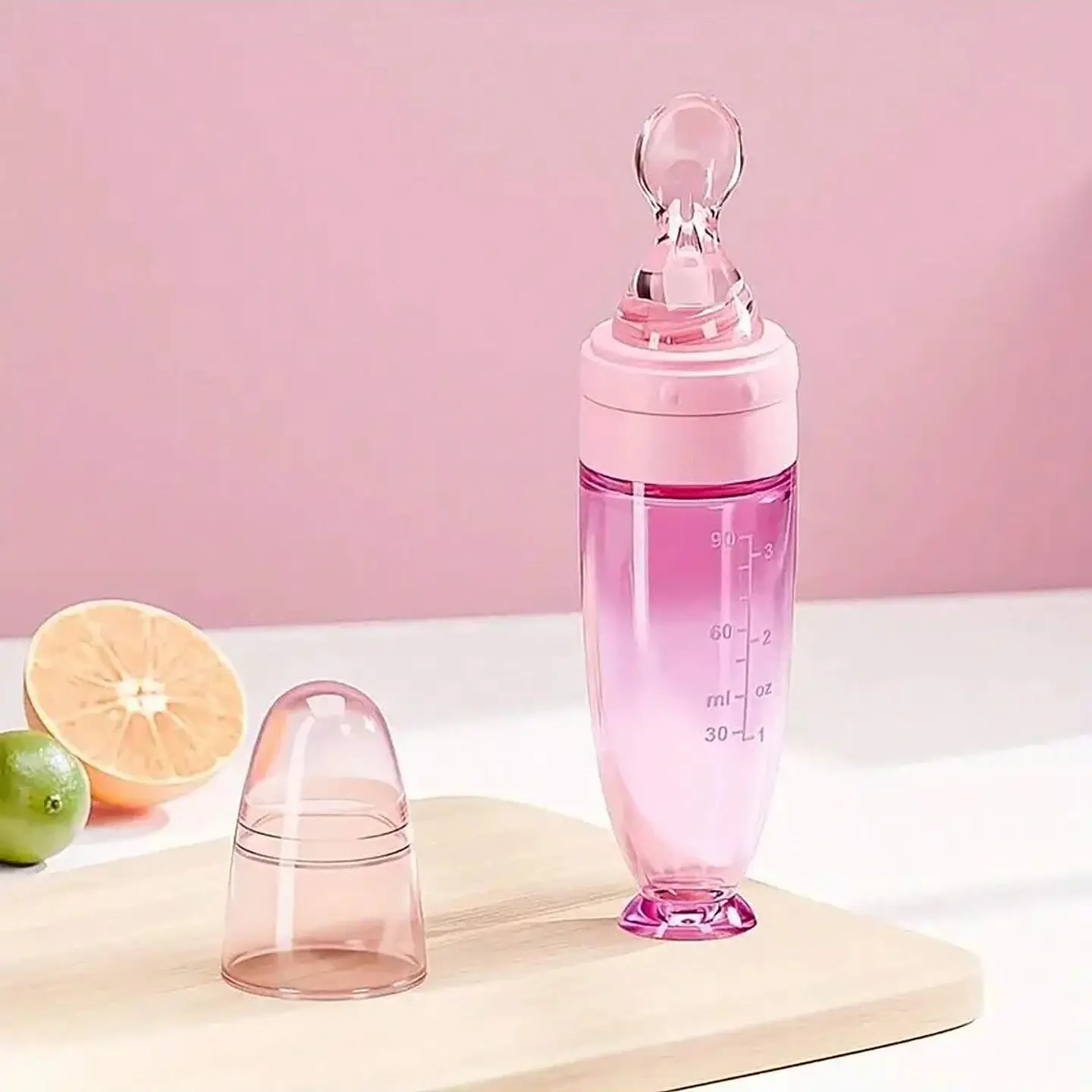 Silicone Baby Feeding Bottle – 90ml Portable 5