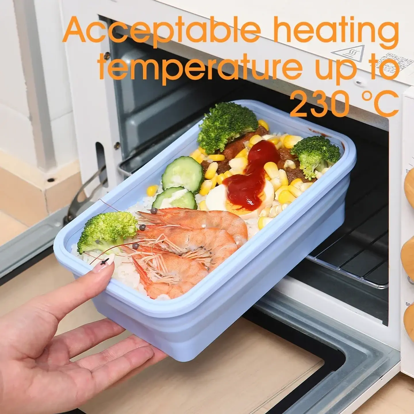 Collapsible Silicone Food Containers – 4-Piece 3