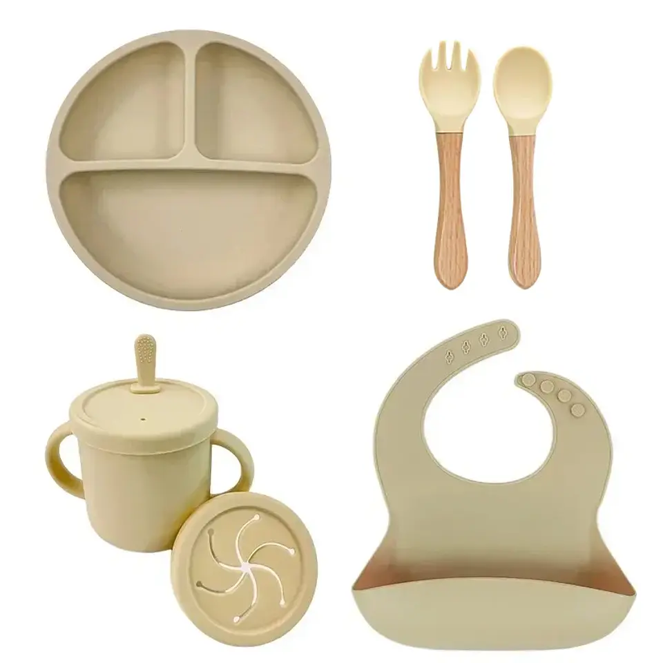 Silicone Baby Dish Set – Suction Plate & Cup 12