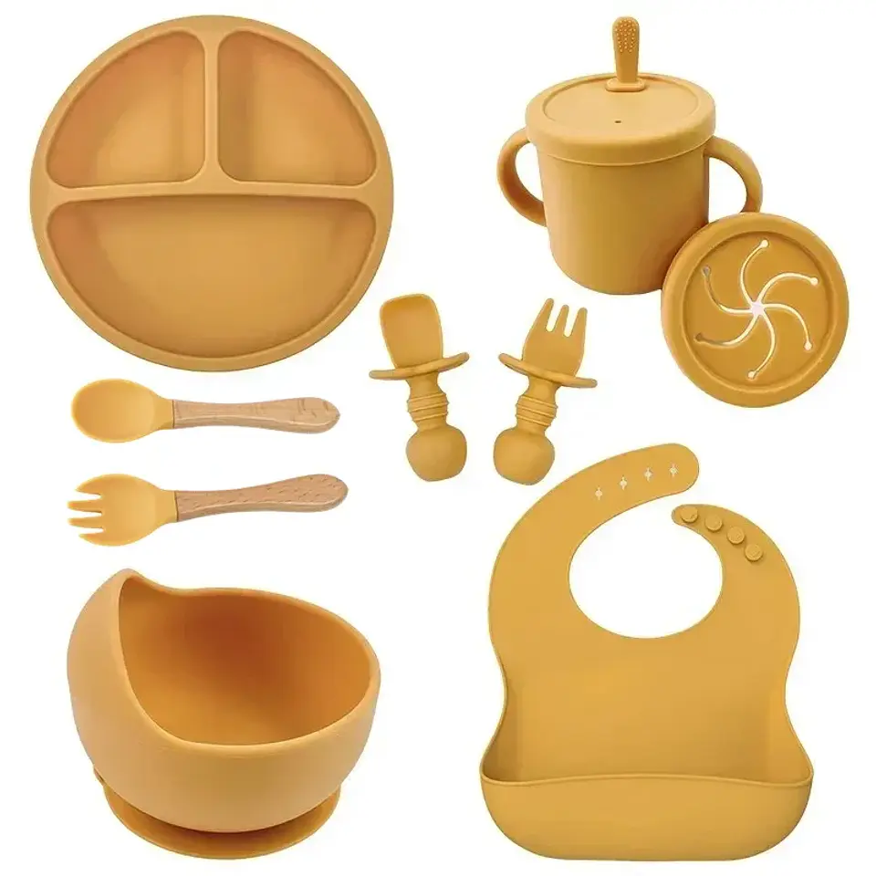 Silicone Baby Dish Set – Suction Plate & Cup 13