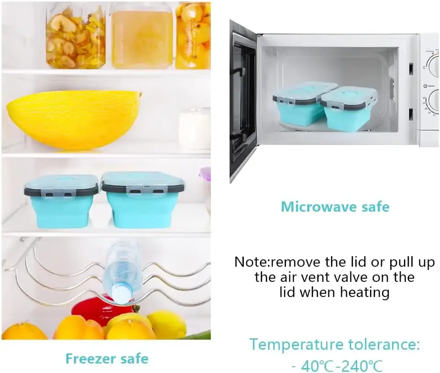 Collapsible Silicone Food Containers – 4-Piece 21